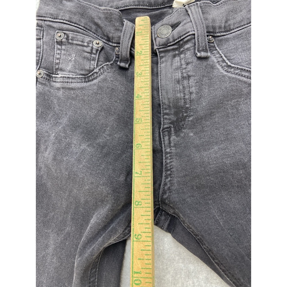 Rag And Bone Womens Jeans 26x28 Black Jean Distressed Skinny Legging Frayed Hem - Picture 4 of 12